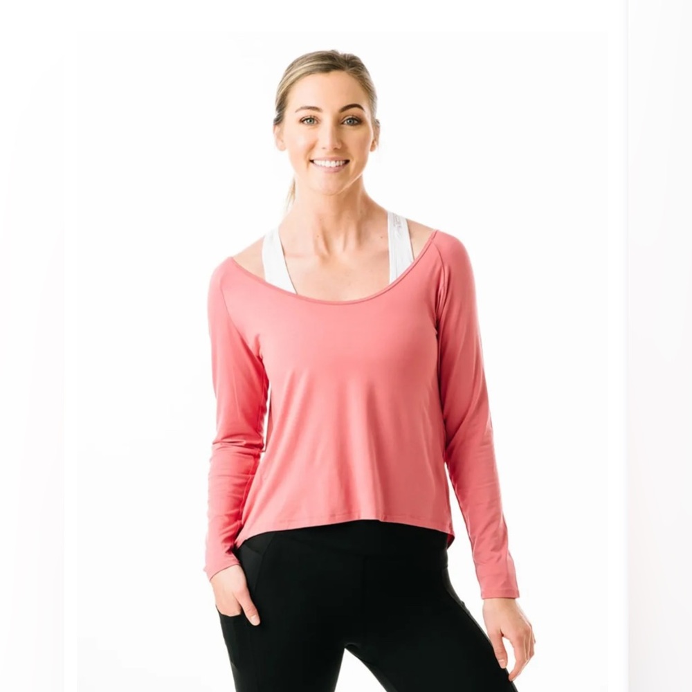 Light Brick Namaste Long Sleeve Top